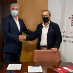 Firma del acuerdo de colaboración entre Conversia y CAF Granada