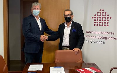 Firma del acuerdo de colaboración entre Conversia y CAF Granada