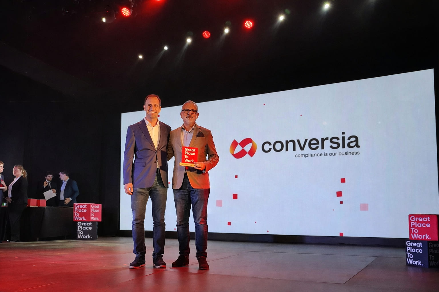 Entrega del premio Best Workplaces 2026 a Conversia